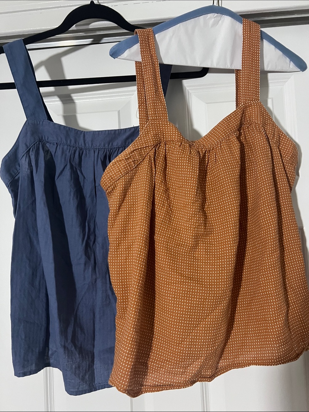 Rust Dot-Print Sleeveless Top - Women
